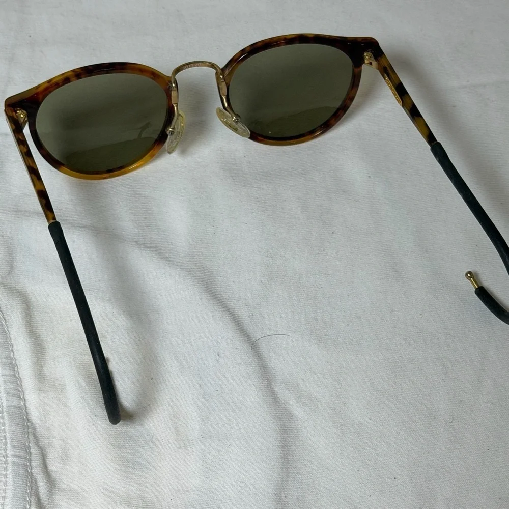 INSANE Ralph Lauren Made in France Vintage Tortoise Shell Sunglasses Round Frame